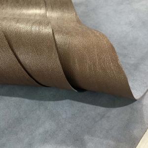 Wholesale Width 1.43M Artificial Leather Fabric , Woven Plain Colour Change Leather from china suppliers