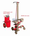 25kw Stone Marble Concrete Wire Saw Cutting Machine With 10 Pcs Wheels
