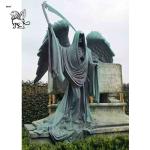 Bronze Santa Muerte Statue Saint Holy Death Statues Large Metal Cemetery