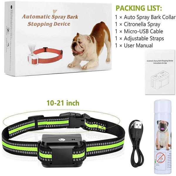 Outdoor Remote Control Dog Training Collars Rechargeable Dog Bark Training Collar