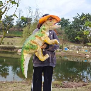 Wholesale Realistic Baby Dinosaur Hand Puppet Costume , Dragon Hand Puppet For Dino Park from china suppliers