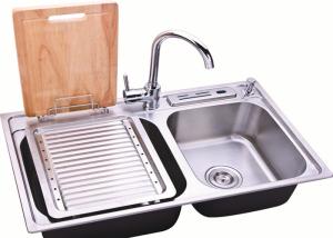 Wholesale Rectangle Stainless Steel Sink Bowl / Single Bowl Undermount Sink With Brushed Finish from china suppliers