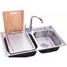Buy cheap Rectangle Stainless Steel Sink Bowl / Single Bowl Undermount Sink With Brushed from wholesalers