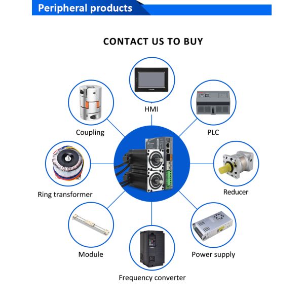 Lichuan 2-Axis DC Closed Loop Stepper Motor Drivers Controller Kit 4.5N.m 2Phase Nema24 DC24V~50V 4.0/4.5/5.0/5.8A 1000PPR