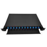 Indoor Outdoor SC Patch Panel 12 Port Patch Panel Rack Mount 1U