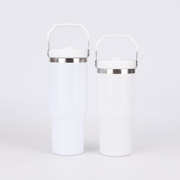 20 Oz Tumbler With Handle, Insulated Tumbler With Lid And Flip Straw Leak Proof