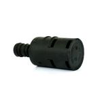 Black Heater Spare Parts Plastic Air Filter Muffler Avoid Mud or duct Inlet Air