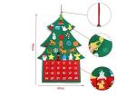 90*60 Cm Felt Christmas Decorations , Customized Logo Felt Christmas Ornaments