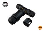 3 Way PG Series IP68 12.5mm T Shaped Electrical Connector