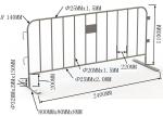 Australia Standard Crowd Control Barriers 25mm tubing for concert