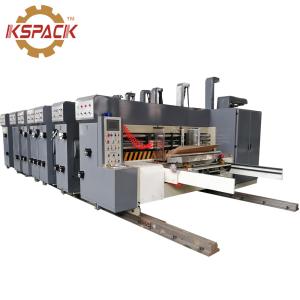Wholesale lead edge feed pizza box 5 color middel speed Automatic Printing slotter and Die Cutting for Corrugated Paper Box from china suppliers