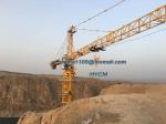 Big 7550 Building Hammerhead Tower Crane With Counterweight Frame
