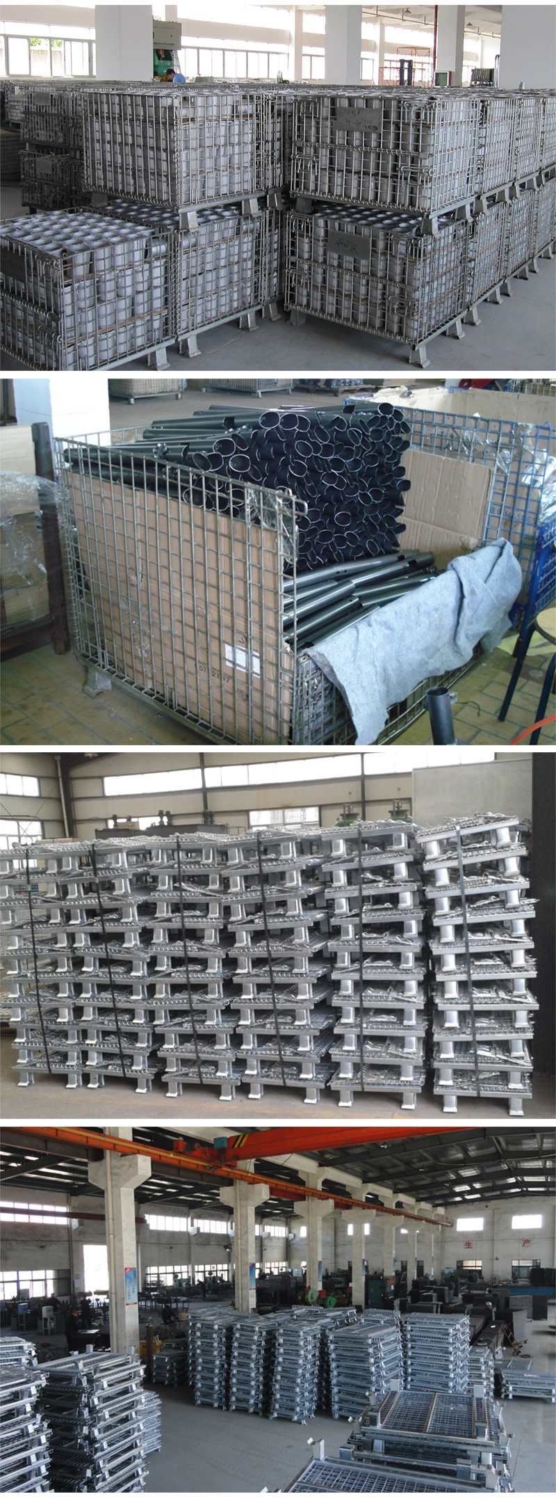 600kg Warehouse Storage Cages With Wheels For Supermarket Odm