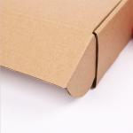 Customized E-flut Natural Brown Color Corrugated Shipping Boxes