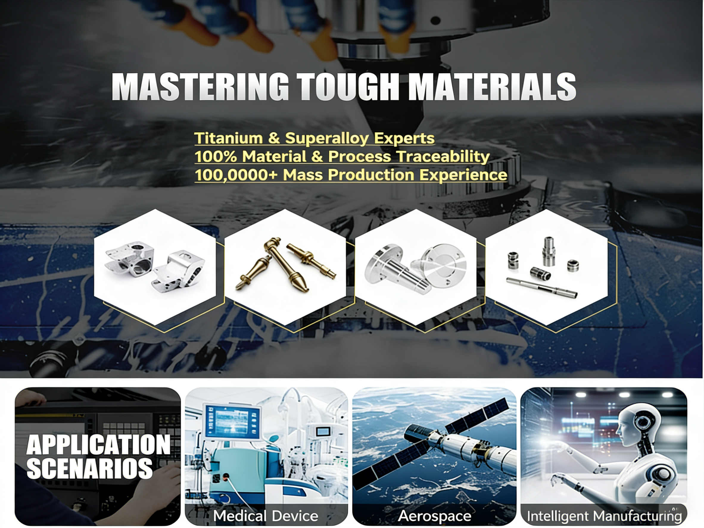 Multi Axis CNC Milling Service High Precision For Complex Structure Metal Parts
