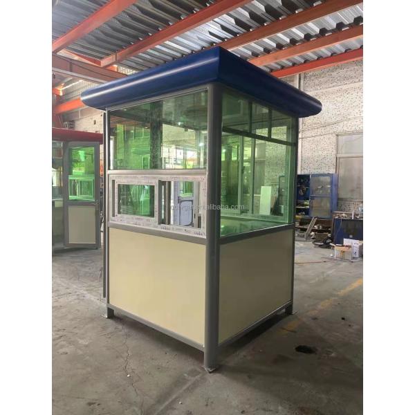 Steel Security Guard Booth 120x150x240cm Customizable Size