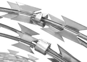 Wholesale Hot Dipped Galvanized Bto-28 Razor Barbed Wire Cross Style Concertina Fence Mesh from china suppliers