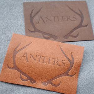 Wholesale Customized Hot Stamped Antique Copper Embossed Leather Patches from china suppliers