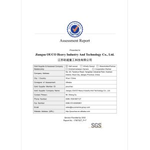 Jiangsu OUCO Heavy Industry and Technology Co.,Ltd Certifications