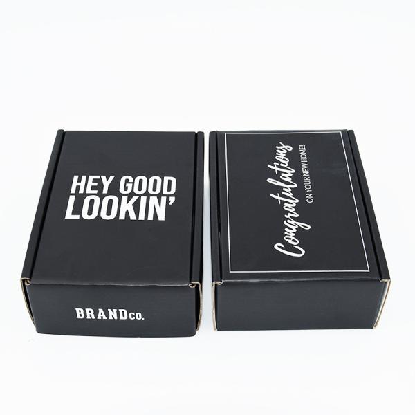140g Matt Corrugated Mailer Boxes Two Sides Personalised Printed Shipping Silver