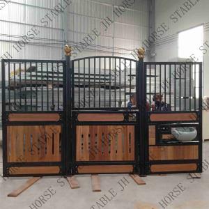 Wholesale Painting Steel Black Powder Coated Bamboo Portable Horse Stables from china suppliers