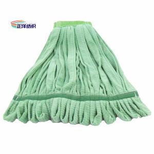 Wholesale 18oz Wet Mop Refill Pads Large Size Green Loop End Tube Mop Head from china suppliers