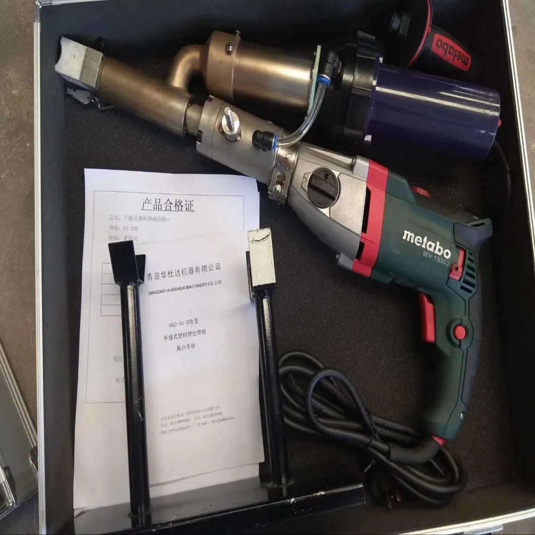 Durable Hand-Held Extrusion Welding Gun for Industrial Plastic Applications with PE, PP, and HDPE Compatibility