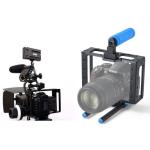 New DSLR camera cage RIGS for Canon Dslr 5D MARK II III 7D with 15mm guide rail