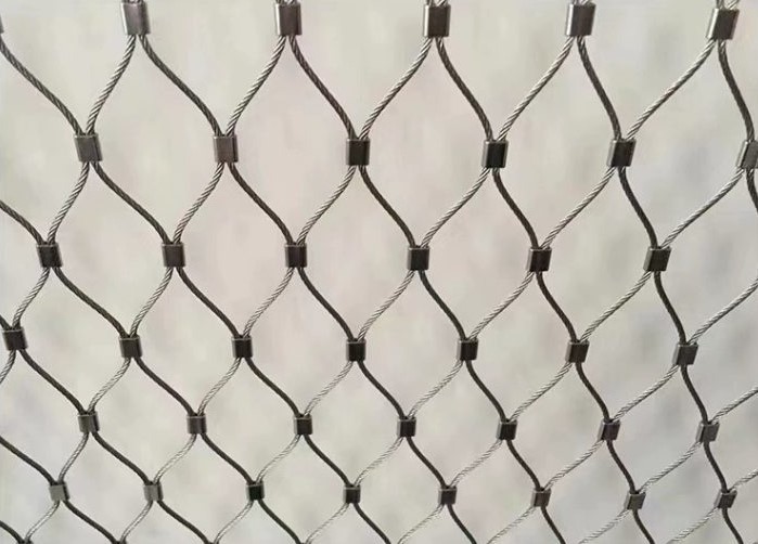 Durable Knotted Stainless Steel Wire Rope Mesh 1mm-3mm