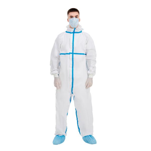 protective overall FDA medical coverall better fit coverall cross gard 4000 with sealed seam anti-virus sterile disposab