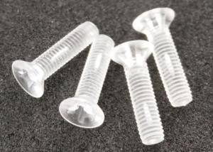 Wholesale M3 Flat Head Clear Acrylic Screw Plastic Phillips Drive for Electronics from china suppliers