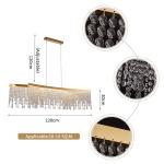 Led Creative Crystal Chandelier For Dining Room Gold Design Hanging Lamp(WH-CY