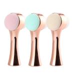Double Surface Manual Facial Cleansing Brush Soft Synthetic Hair Silicone