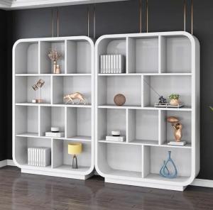 Wholesale White bookcase File cabinet lacquered luxury office furniture modern design sense display cabinet from china suppliers