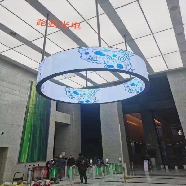 P1.56 SMD1010 Flexible LED Display Screen Commercial Cylinder For Live Shows And
