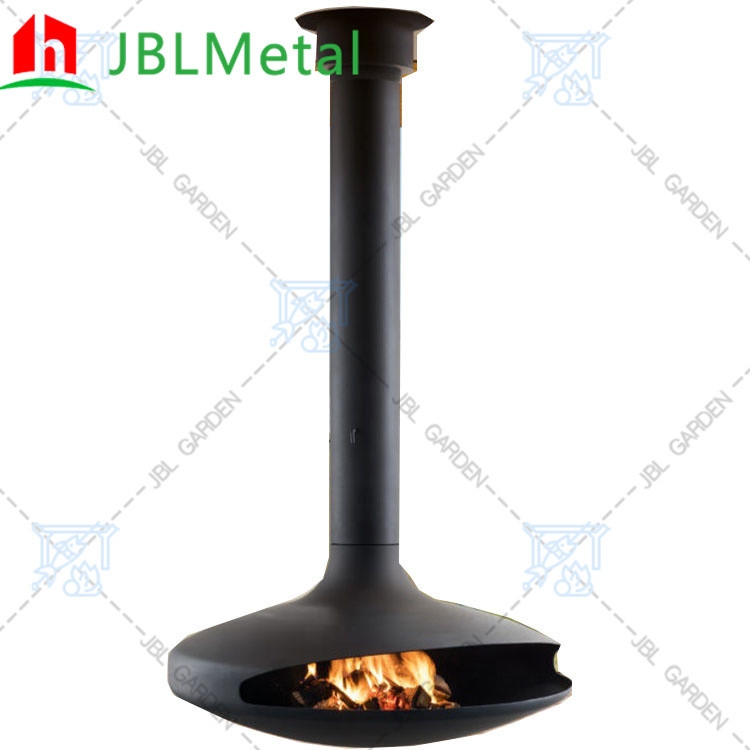 durable Modern Suspended Wood Burner Hanging Woodburner 800mm Diameter