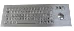 69 Keys Panel Mount Keyboard , Stainless Steel Keyboard with Trackball MTB, OTB
