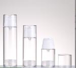 Airless Travel Bottles Screw On Clear AS Airless Bottle 30ml 50ml