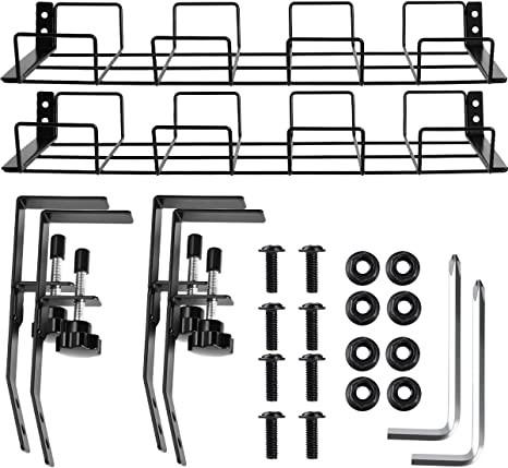 Home Office Desk Mount Cable Management Tray Non-folding Rack Storage Holders