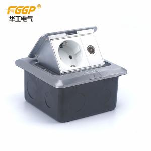 Wholesale Residential AV Audio Video Floor Mounted Electrical Sockets With Steel Box from china suppliers