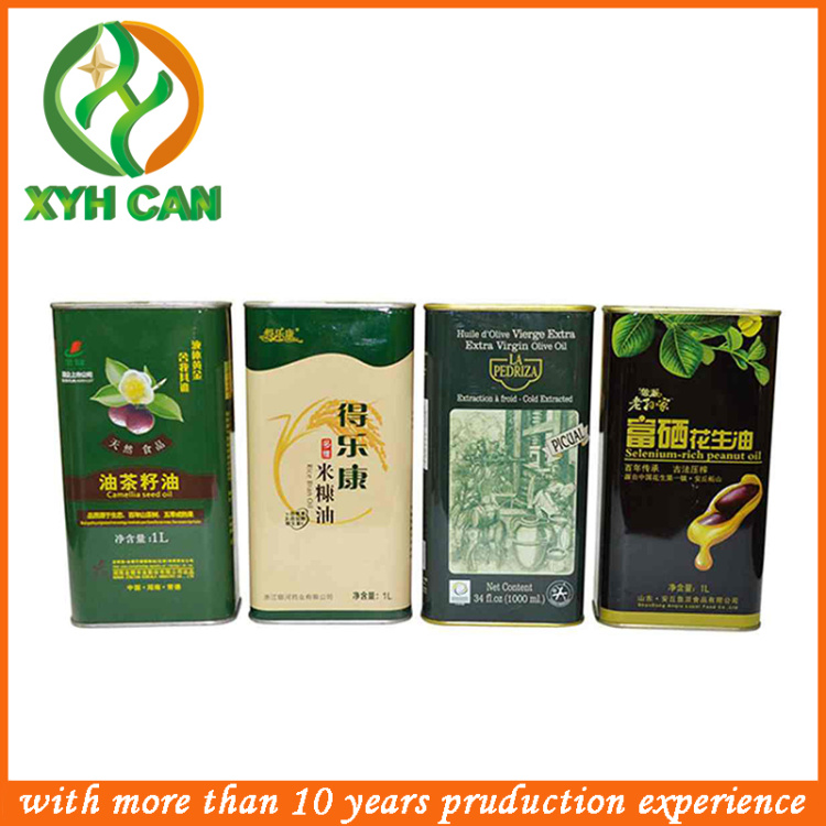 Olive Oil Tin Cans Metal Tin Cans Packaging Containers for Cooking Oil