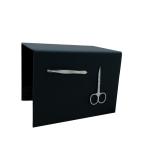 U-Shape Acrylic Mirror black beauty salon eyelash mattress uses tools box magnet