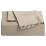 Solid Beige Four Piece Home Bedding Sets , 200x220cm Duvet Cover Bed Comforters