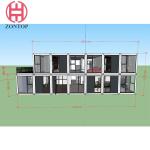 Zontop Steel Prefabricated Living Prebuilt Prefab 20ft Housing Steel Structure