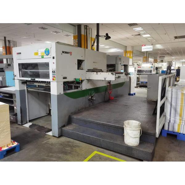 Used BOBST SP-102 Automatic Die Cutting & Creasing Machine, Max Die Cutting Size:720x1020mm,Max Die Cutting Speed:7500s/h,Max Perssure:250T