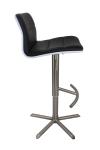 Round T Footrest SGS Brushed Pu Leather Bar Stool
