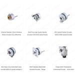 Flange 65*65mm rotary flange encoder 8mm solid shaft encoder
