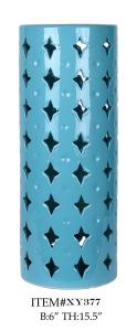 Wholesale UMIK Simple Modern Table Lamp Cylinder Porcelain Tall Star Cut Out Lamp D6*15.5&quot; from china suppliers