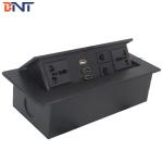 hidden desk pop up desk outlet box for conference table