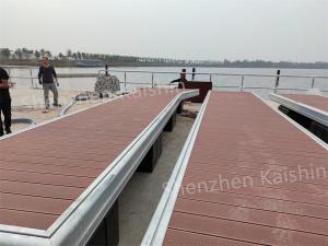 Wholesale Marine HDPE Aluminum Floating Docks Boat Float Pontoon For Jetty from china suppliers